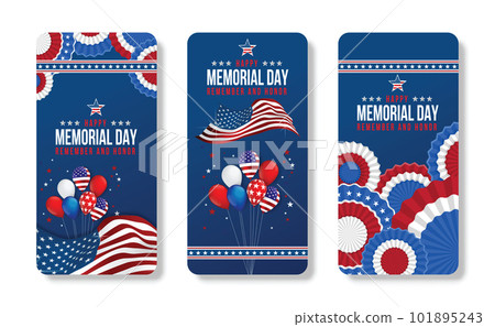 Memorial day. Remember and honor. Vector illustration. mobile phone american flag illustration for america united states national day 4th july. 101895243