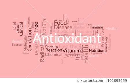 Word cloud background concept for Antioxidant. Healthy food, natural fruit for wellness. vector illustration. Word cloud background concept for Antioxidant. Healthy food, natural fruit for wellness. vector illustration. 101895669