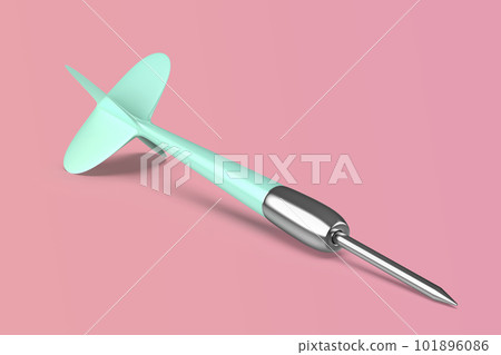 Dart on pink background 101896086