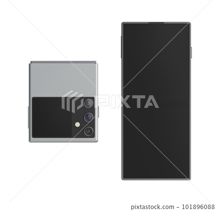 Two foldable smartphones - Stock Illustration [101896088] - PIXTA