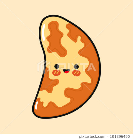 Cute funny Brazilian nut. Vector hand drawn cartoon kawaii character illustration icon. Isolated on brown background. Brazilian nut character concept Cute funny Brazilian nut. Vector hand drawn cartoon kawaii character illustration icon. Isolated on brown background. Brazilian nut character concept 101896490