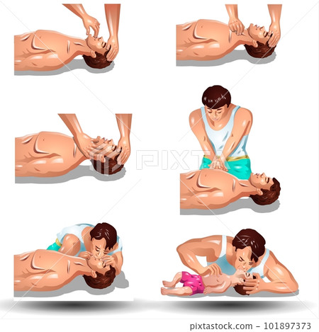 First aid isometric set with people during help victim persons, emergency care kit isolated vector illustration First aid isometric set with people during help victim persons, emergency care kit isolated vector illustration 101897373