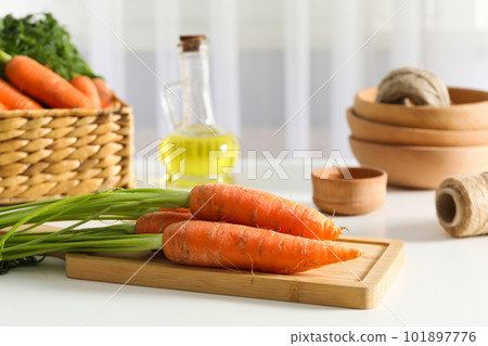 Fresh carrot, concept of harvest, harvest season 101897776
