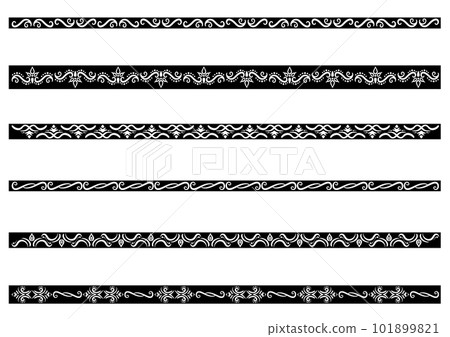 Indian style decorative border set. Vector data. 101899821