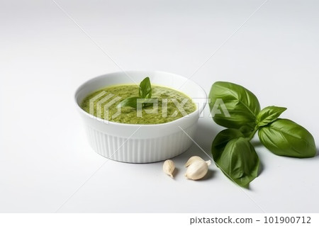 Pesto sauce basil. Italian fresh oil. Generate Ai Pesto sauce basil. Italian fresh oil. Generate Ai 101900712
