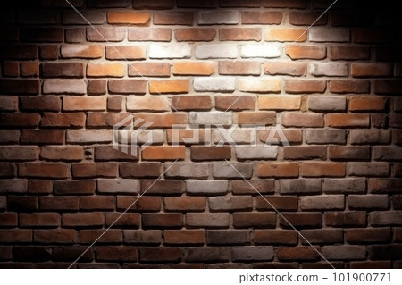 Old brick wall. Brown stone old. Generate Ai 101900771