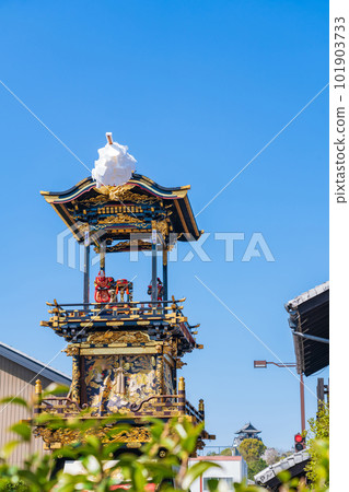 Inuyama Festival, Kurumayama parading around the castle town <Inuyama City, Aichi Prefecture> Inuyama Festival, Kurumayama parading around the castle town <Inuyama City, Aichi Prefecture> 101903733