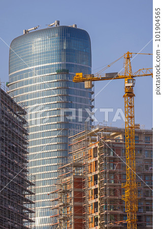 Skyscraper Construction Site Skyscraper Construction Site 101904565