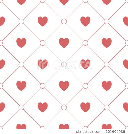 Seamless pattern with hearts, romantic tileable background 101904986