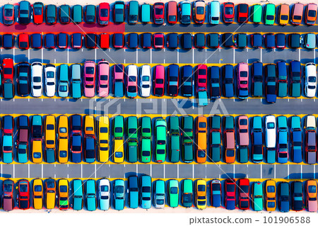 parks filled with cars, top view. Neural network AI generated art parks filled with cars, top view. Neural network AI generated art 101906588