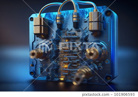 Padlock With Keyhole icon in personal data security Illustrates cyber data or information privacy idea. blue color abstract hi speed internet technology. Neural network AI generated art Padlock With Keyhole icon in personal data security Illustrates cyber data or information privacy idea. blue color abstract hi speed internet technology. Neural network AI generated art 101906593