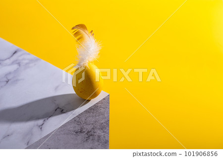 Modern composition with Easter eggs Modern composition with Easter eggs 101906856