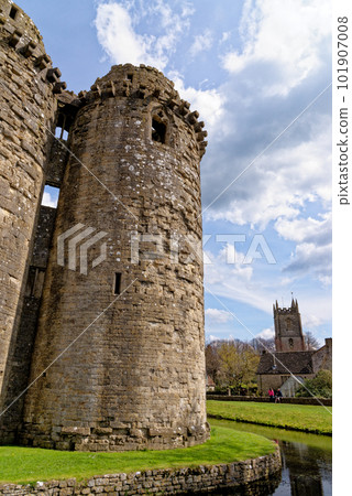 Nunney Castle, Somerset, England - United Kingdom 101907008