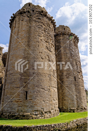 Nunney Castle, Somerset, England - United Kingdom 101907202