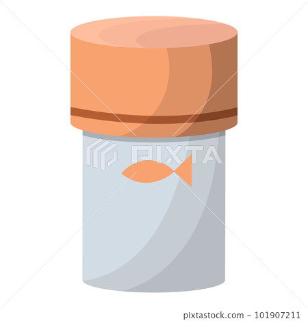 A can of animal feed. Vector illustration 101907211