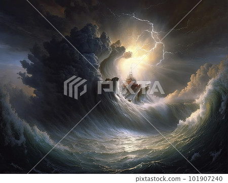 Genesis. In the beginning, God created the heavens and the earth. Genesis. In the beginning, God created the heavens and the earth. 101907240