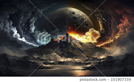 Genesis. In the beginning, God created the heavens and the earth. 101907339