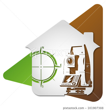 Symbol for geodesy and geodetic works Symbol for geodesy and geodetic works 101907388