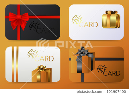 Loyalty program, customer gift reward bonus card. Gift Card template. Loyalty program, customer gift reward bonus card. Gift Card template. 101907400