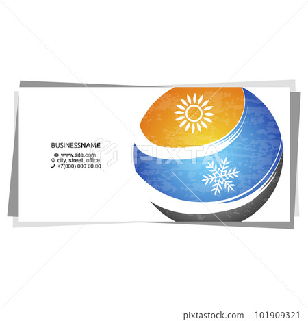 Business card concept for air conditioning 101909321