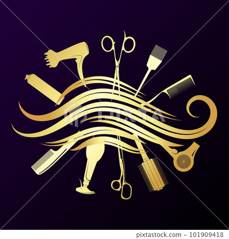Tool for hair stylist and beautiful curls of hair Tool for hair stylist and beautiful curls of hair 101909418