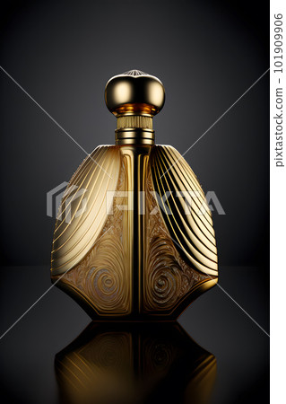 A Bottle of Perfume Women Eau De Parfum in Bottle Isolated on Black. Fragrance for Women Perfume Spray. Neural network AI generated art A Bottle of Perfume Women Eau De Parfum in Bottle Isolated on Black. Fragrance for Women Perfume Spray. Neural network AI generated art 101909906