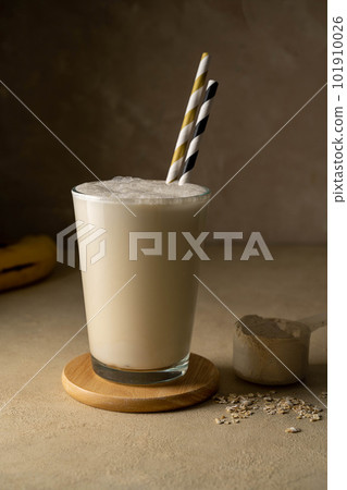 Protein powder, shake drink, banana protein fitness drink 101910026