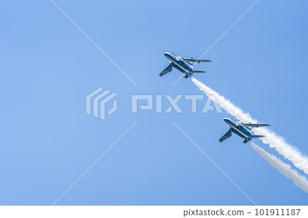 宮城縣東松島市松島空軍基地的藍天與藍色動力 101911187