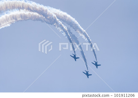 The Blue Sky and the Blue Impulse of Matsushima Air Base Higashi Matsushima City, Miyagi Prefecture 101911206