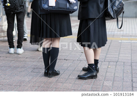Feet of high school girls in uniform Feet of high school girls in uniform 101913184