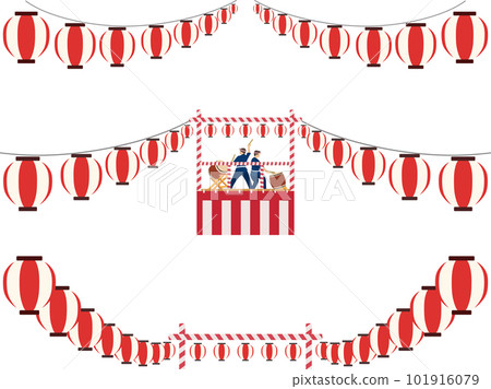 燈籠和 yagura 框架集 燈籠和 yagura 框架集 101916079