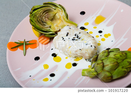 Recipe of stewed hake Provencal Recipe of stewed hake Provencal 101917220