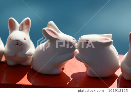 Okazaki Shrine rabbit figurine Sakyo Ward, Kyoto City 101918125