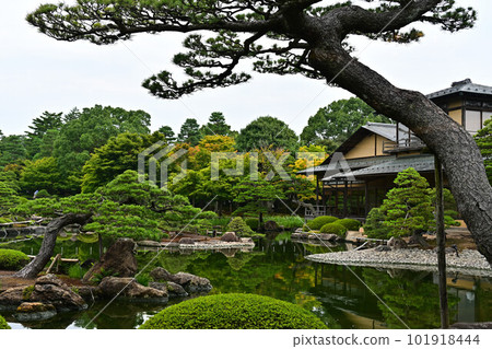 Japanese garden of Yushien 101918444