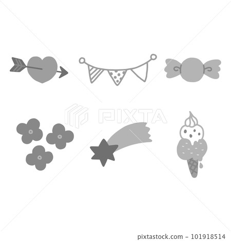 成人可愛寬鬆裝飾插畫集單調 成人可愛寬鬆裝飾插畫集單調 101918514