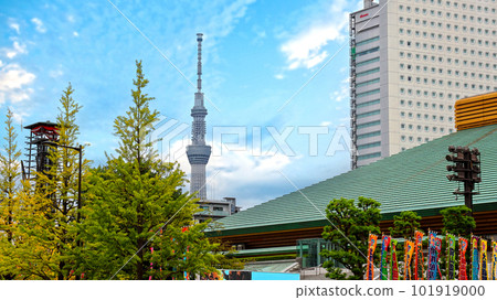 兩國國技館和晴空塔 101919000