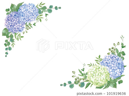 水彩手繪安娜貝爾和玫瑰相框 101919636