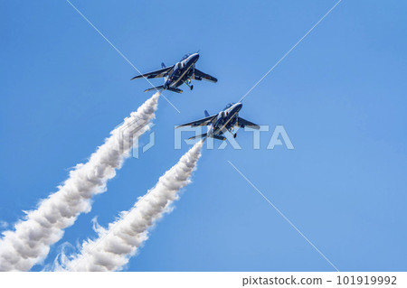 The Blue Sky and the Blue Impulse of Matsushima Air Base Higashi Matsushima City, Miyagi Prefecture 101919992