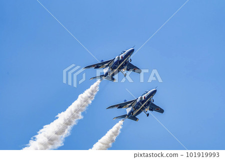 The Blue Sky and the Blue Impulse of Matsushima Air Base Higashi Matsushima City, Miyagi Prefecture 101919993