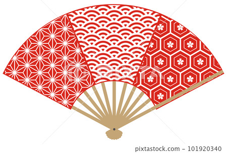 折扇傳統圖案組合 101920340