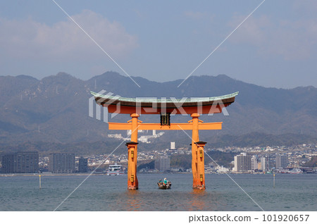 Aki no Miyajima Red Otorii of Itsukushima Shrine Aki no Miyajima Red Otorii of Itsukushima Shrine 101920657