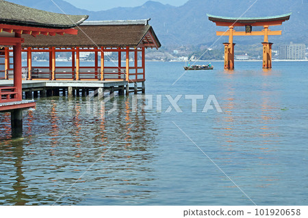 Aki no Miyajima Red Otorii of Itsukushima Shrine Aki no Miyajima Red Otorii of Itsukushima Shrine 101920658