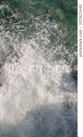 Closeup mediterranean sea background with beautiful azure color Closeup mediterranean sea background with beautiful azure color 101921448
