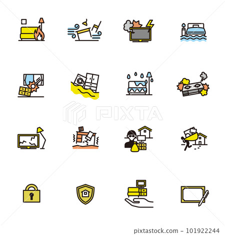Simple icon set: home insurance (home insurance) 101922244