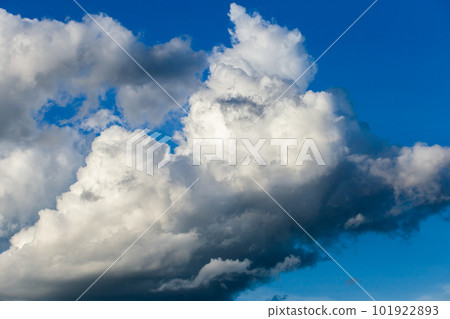 colorful dramatic sky with cloud at sunset. colorful dramatic sky with cloud at sunset. 101922893
