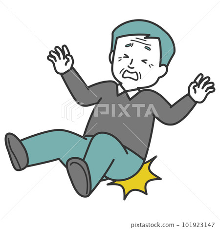 摔倒打屁股的老人 摔倒打屁股的老人 101923147