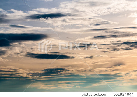 colorful dramatic sky with cloud at sunset. colorful dramatic sky with cloud at sunset. 101924044