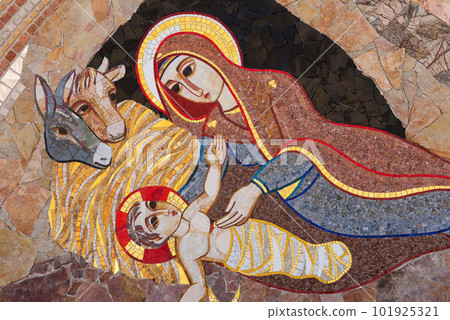 Religious christian mosaics in Ta Pinu, Malta 101925321