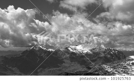 The Grigne mountains above the city of lecco Italy The Grigne mountains above the city of lecco Italy 101925763