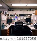 Organized Office Cubicles with Personal Touches 101927056